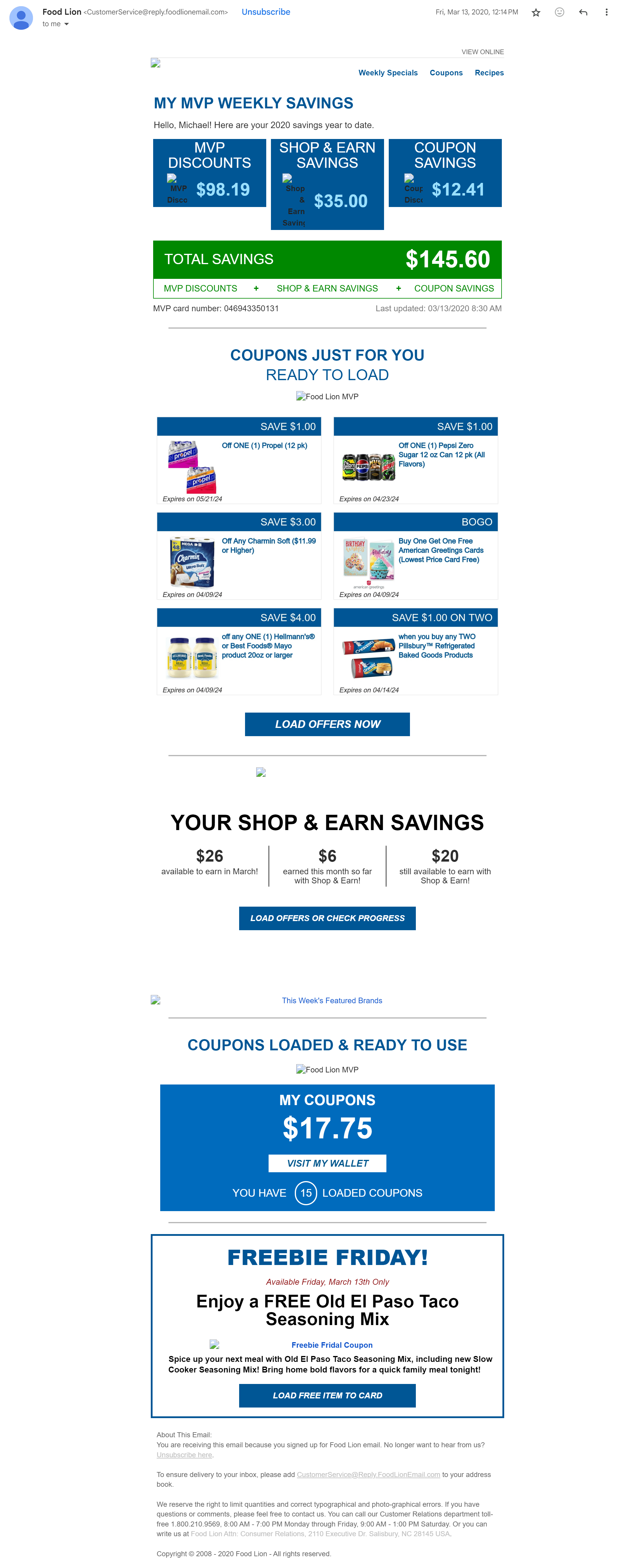 Integrated Ecommerce Marketing Campaign - Food Lion